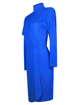 Electric Blue St. John Knit Dress