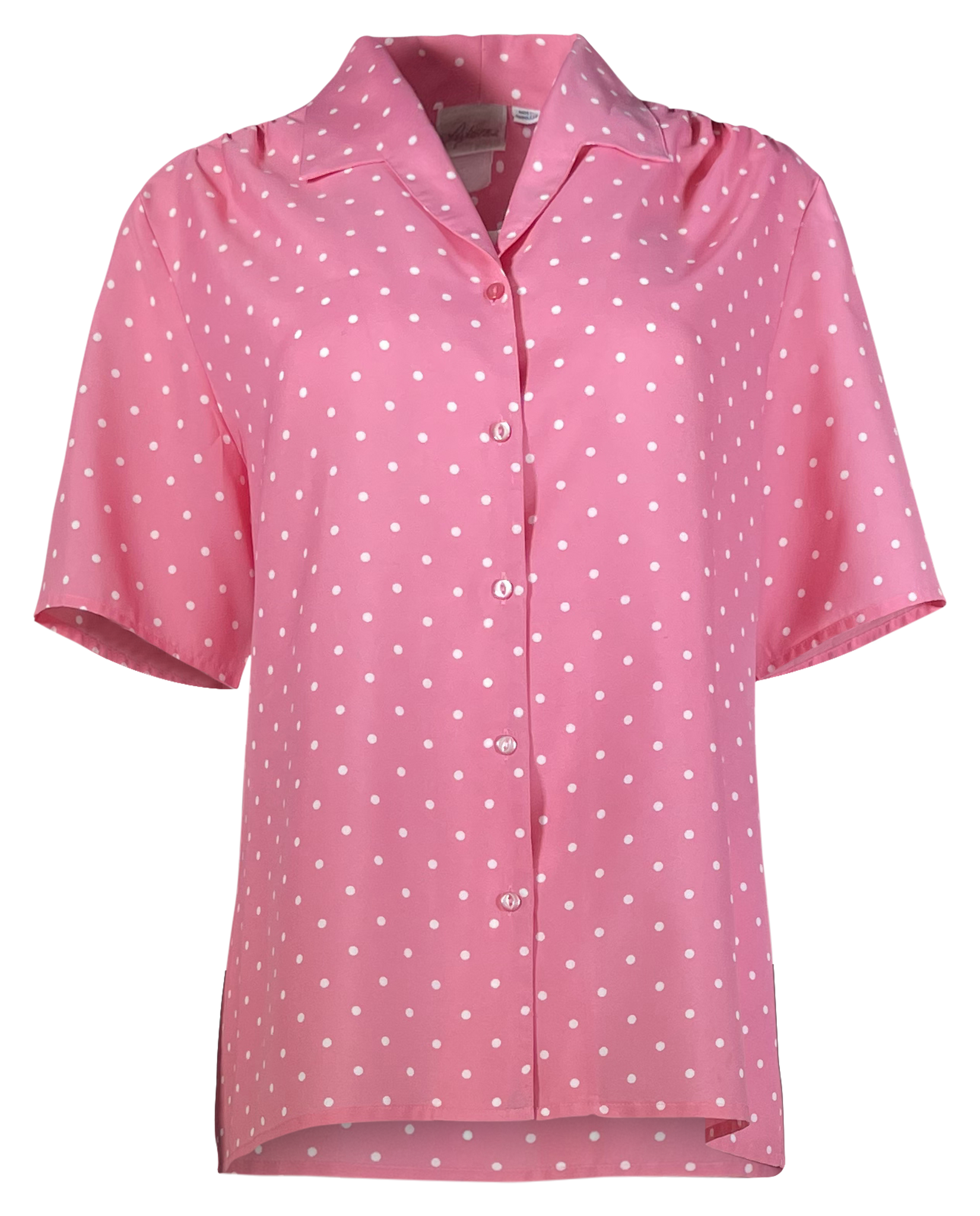 Pink Polkadot Short Sleeve