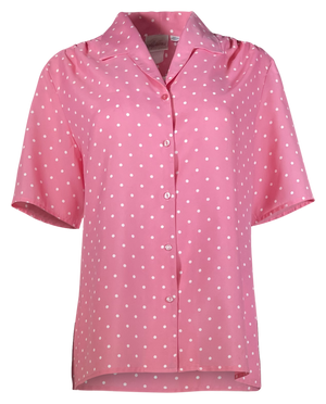 Pink Polkadot Short Sleeve