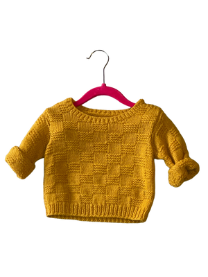 Weave Yellow Children's Sweater